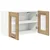 vidaXL Viseča omarica s polico Riga 2 pcs Umetni hrast 60 x 31 x 40 cm