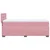 VIDAXL Box spring postelja z vzmetnico roza 90x200 cm žamet