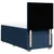 Vidaxl Box spring postelja z vzmetnico modra 100x200 cm blago