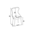 Hanah Home Set stolica Alpa, 85x59x98 cm, 4 komada, Antracit
