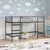 Okvir Krevet za Dječji Loft Crna 74,5 x 190 cm Čelik