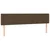 Vidaxl Box spring postelja z vzmetnico temno rjava 180x200 cm blago
