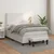Vidaxl Box spring postelja z vzmetnico bel 120x190 cm umetno usnje