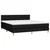 Vidaxl Box spring postelja z vzmetnico črna 160x200 cm blago