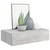 Zidne police s ladicom 2 kom boja betona 40 x 23,5 x 10 cm MDF