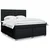 vidaXL vidaXL Box spring postelja z vzmetnico črna 180x200 cm blago, (21321439)