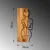 Wallity Zidna dekoracija MA-294, 27x58cm, Hrast