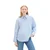 TOM TAILOR DENIM Bluza  svetlo modra / bela