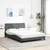 Vidaxl Posteljni okvir brez vzmetnice Hanko temno siv 120x200 cm blago