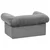 Sofa za pse s ladicom siva 75 x 50 x 38 cm plišana