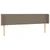 Vidaxl LED posteljno vzglavje taupe 183x16x78/88 cm blago