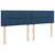 Vidaxl Box spring postelja z vzmetnico modra 200x200 cm blago
