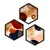 Wallity Uokvirena slika 6GEN1850497, 35x35 cm, 3 dijela