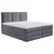 MID.YOU POSTELJA BOXSPRING 180 cm  x 220 cm , tekstil temno siva
