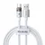 Mcdodo MCDODO KABEL USB-A USB-C HITRO POLNJENJE USB TIPA C 6A 100W 1M LED BELA