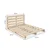 Terconwood Paletna postelja 140x200, z naslonom