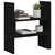 Stalak za monitor crni (39 - 72) x 17 x 43 cm masivna borovina