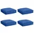 Jastuk 4 pcs Kraljevsko plava 40 x 40 x 8 cm Oxford tkanina