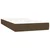 Greatstore Box spring postelja z vzmetnico LED temno rjava 80x200 cm blago