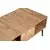 Hanah Home Klub sto Bukle 90x40x50cm Bež-Crni