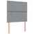 vidaXL Postelja boxspring z vzmetnico Svetlo siva 80 x 200 cm Blago