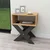Hanah Home pomoćni sto X Legs, 43 cm, atlantski bor / antracit