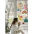 WallXpert novogodišnja nalepnica za prozor i zid 409010, retro motivi i natpisi Groovy Bright i Retro Christmas, 40 x 100 cm
