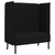 Sofa s visokim naslonom 101cm Crna tkanina