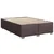 Vidaxl Box spring postelja z vzmetnico temno rjava 140x200 cm blago