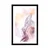 Plakat s paspartujem pastelna silhueta ženske - 20x30 silver