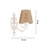 Opviq Zidna lampa Lily Hazeran, 15x10x13cm, IP20, Bež-bela