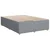 Vidaxl Box spring postelja z vzmetnico svetlo siva 140x200 cm blago