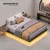 Songmics Posteljni okvir 200x180x26 cm siva