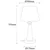 Opviq Stona lampa E27 Socket, Crna