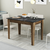 HANAH HOME Kuhinjski sto Kiev 509 Walnut Black