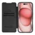 Maska za telefon na preklop Nillkin Qin Prop za iPhone 16 Pro Max, Crna