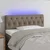 Vidaxl LED posteljno vzglavje taupe 100x7x78/88 cm blago