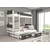 Pograd Queen - 90x200 cm - bel/antracit