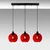 Opviq Luster Benek-20-14341, 70x20x120, IP20, Crno-crveni