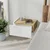 Hanah Home Noćni stočić, 38.4x18.5x31cm, Beli