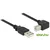 Delock kabel USB 2.0 A-B 2m kotni črn 83528