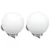 Vanjska zidna lampa 2 pcs Srebrno 29 x 25 x 33 cm