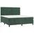 Vidaxl Box spring postelja z vzmetnico temno zelena 180x200 cm žamet