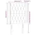 Vidaxl LED posteljno vzglavje krem 83x16x118/128 cm blago