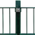vidaXL Panel Ograda sa Stupovima Zelena Željezna 6x0,8 m