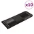 Otirači za stepenice samoljepljivi 10 kom 65x21x4 cm crno-sivi