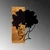 Aberto Design Zidna dekoracija African Woman, 35x3x50 cm, Crna