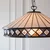Endon 112196 - Luster na lancu Tiffany FARGO 1xE27/60W/230V, prečnik 41,5 cm