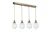 Opviq Luster Afra, 65cm, 15cm, E27, Zlatna boja