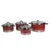 Excellent Line Jumbo Set Lonci 8 delova EL-8TF - Crvena